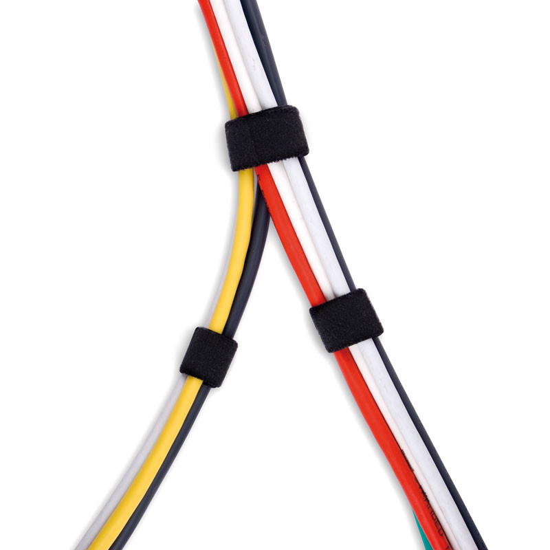 LABEL THE CABLE compatible PRO Roll Dual Klettbandrolle 25m - schwarz