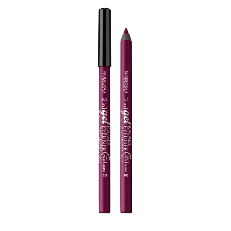 Deborah Milano 2-in-1 Kajal & eyeliner eye pencil 1,21 g Gel 04 Aubergine