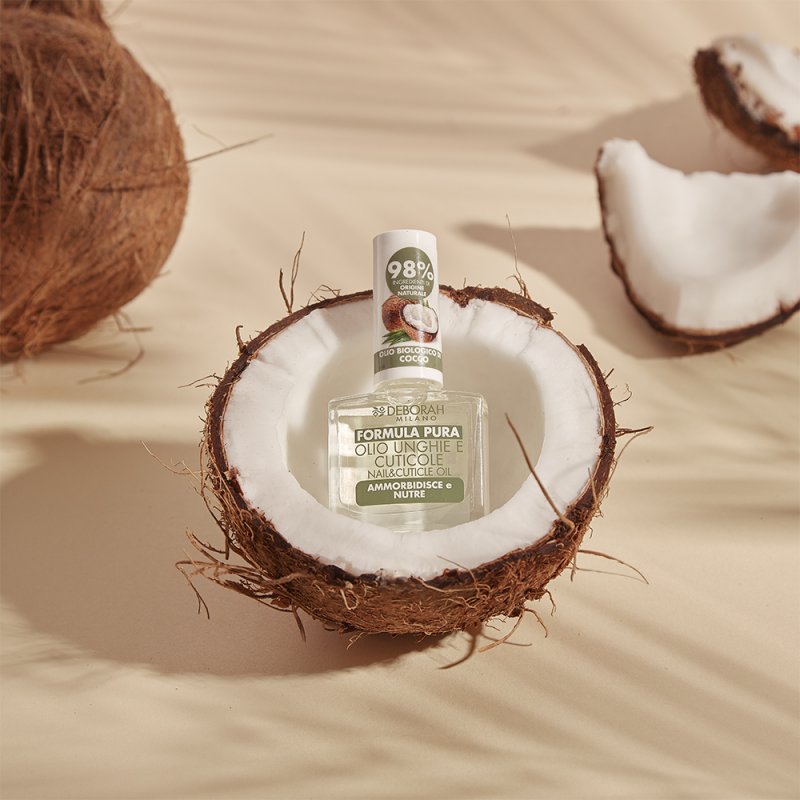 Deborah Milano Pure Formula Nail and Cuticle Treatment with Organic Coconut Oil 8.5ml