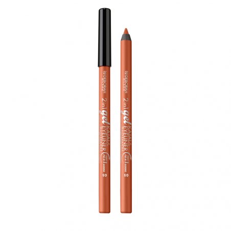 Deborah Milano Kajal 2-in-1 Eyeliner and Waterproof Eyeliner 05 Bronze Long-lasting Waterproof Ultra-pigmented and