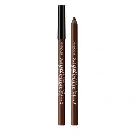 Deborah Milano 2-in-1 Kajal & eye pencil 1.21 g Gel 02 Brown
