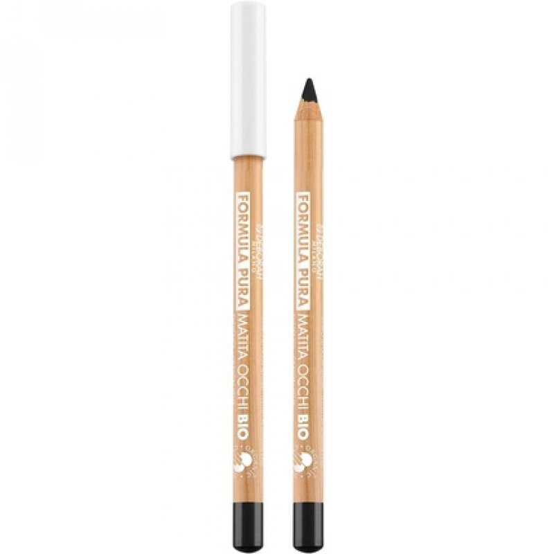 Deborah Milano Organic Formula Pura Eye Pencil Black No.1 High Tolerance for Sensitive Eyes 1 count