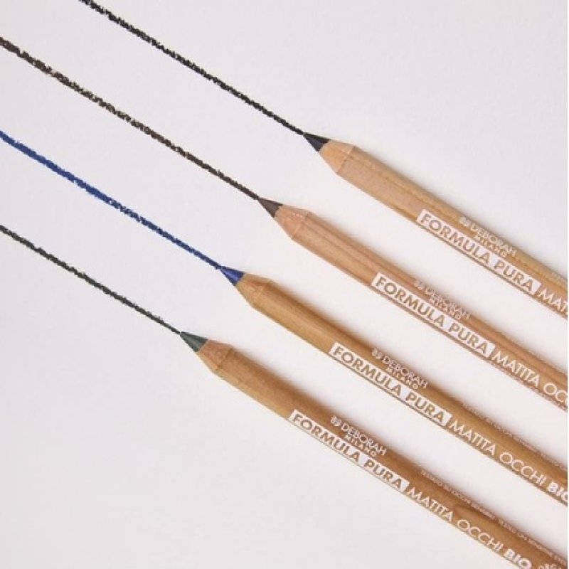 Deborah Milano Organic Formula Pura Eye Pencil Black No.1 High Tolerance for Sensitive Eyes 1 count