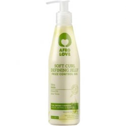 Afro Love Soft Curl Defining Jelly Frizz Control Gel with Olive Oil and Aloe Vera 290ml