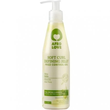 Afro Love Soft Curl Defining Jelly Frizz Control Gel with Olive Oil and Aloe Vera 290ml