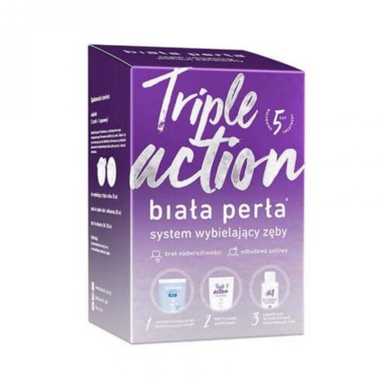 Biała Perła Triple Action Teeth Whitening Kit for Home Use
