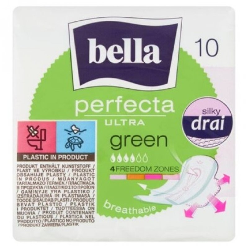 Bella Perfecta Ultra Green Sanitary Pads 10 Pieces