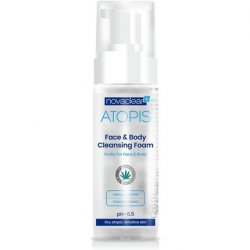 NovaClear Organic Hemp Seed Oil Cleansing Foam for Face and Body