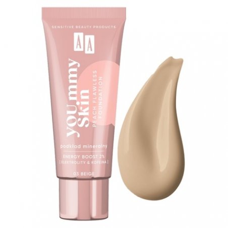 AA YOU.mmy Skin Peach Flawless Foundation Mineral Primer 03 Beige 30ml