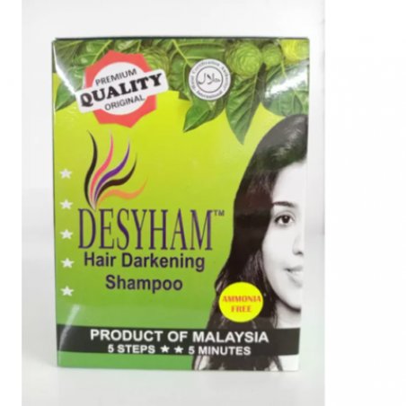 Desyham Hair Darkening Shampoo Black 5 Pack