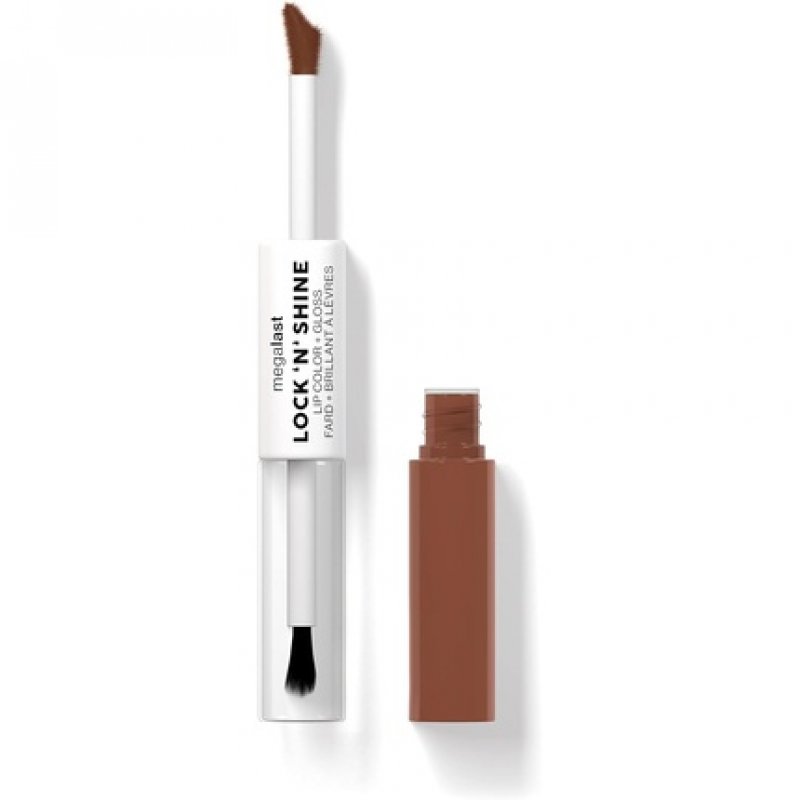 Wet 'n' Wild Megalast Lock n' Shine Dual-Ended Lip Color and Clear Gloss with Vitamin E and Jojoba Oil Enriched Formula