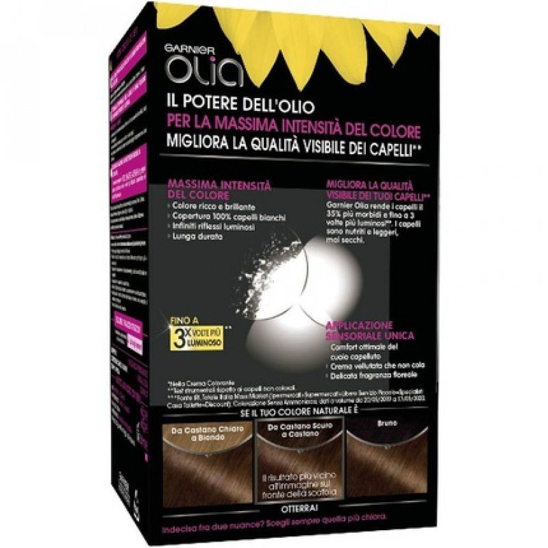 Garnier Olia Permanent Colouring and Bleaching 4.3 Dark Golden Brown