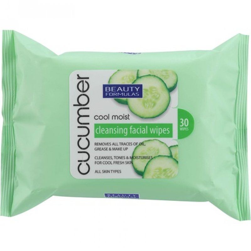 Beauty Formulas Cucumber Facial Wipes