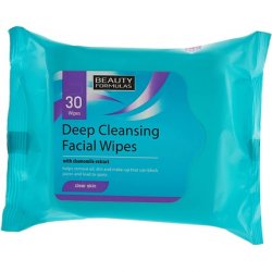 Beauty Formulas Clear Skin Deep Cleansing Facial Wipes 30 Wipes