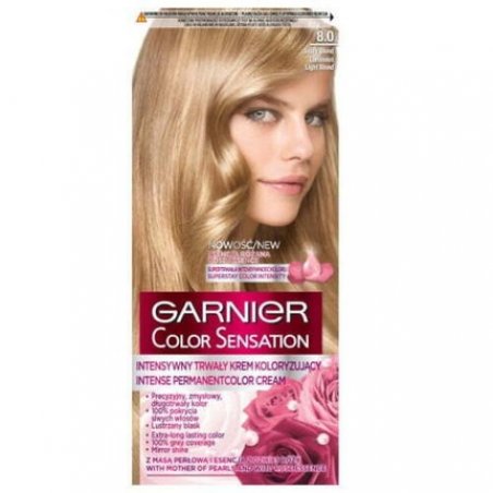 Garnier Clolr Sensation Permanent Hair Color Cream 8.0 Clear Bright Blond