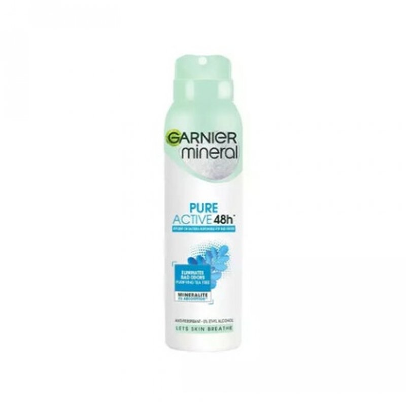 Garnier Mineral Pure Active 48H Antiperspirant Spray for Women 150ml