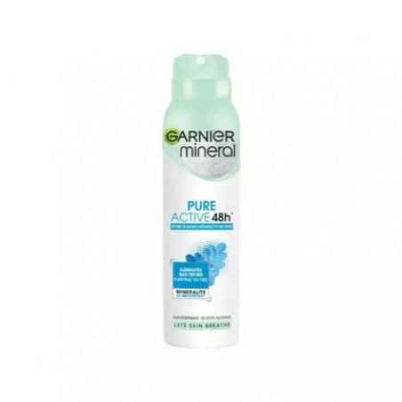 Garnier Mineral Pure Active 48H Antiperspirant Spray for Women 150ml