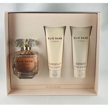 Elie Saab Le Parfum Set Eau de Parfum Spray 90ml 75ml Body Lotion 75ml Shower Gel