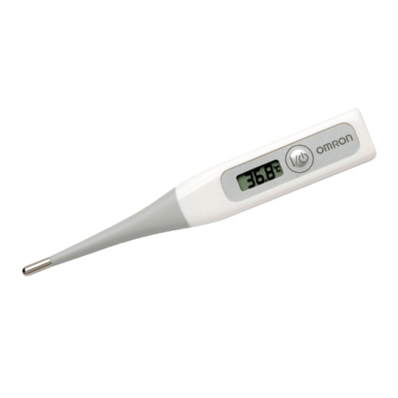 Omron MC-343F-E digital body thermometer Contact Grey, White Oral, Rectal, Underarm Buttons