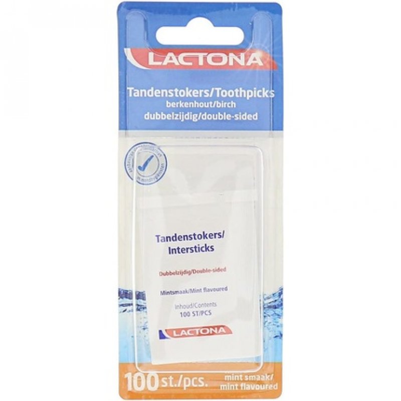 LACTONA Inter Sticks Mint Double Ended Toothpicks