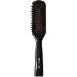 TB TOOLS FOR BEAUTY T4B LUSSONI Wood Detangling Slim Hairbrush with Natural Boar and Nylon Bristles for Short to Medium