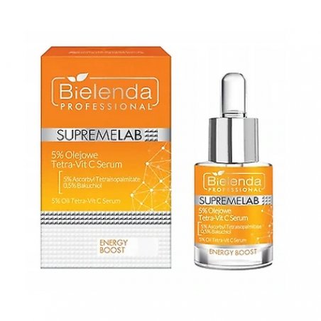Bielenda SupremeLab Energy Boost 5% Tetra-Vit C Oil Serum 15ml