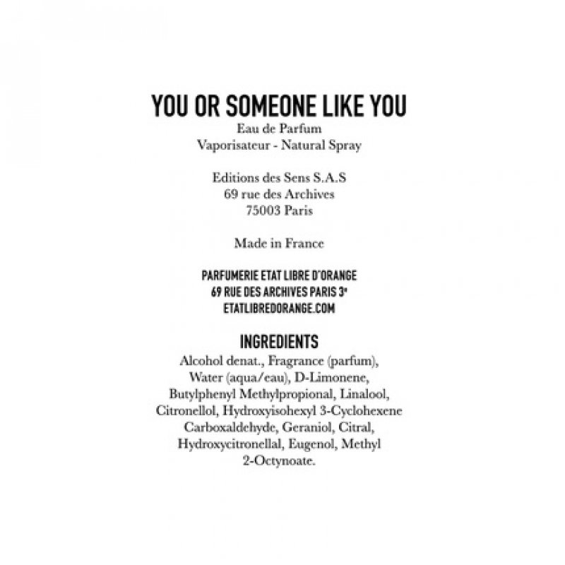 Etat Libre d'Orange Bemerkbare People Perfume 100ml Aloe Vera