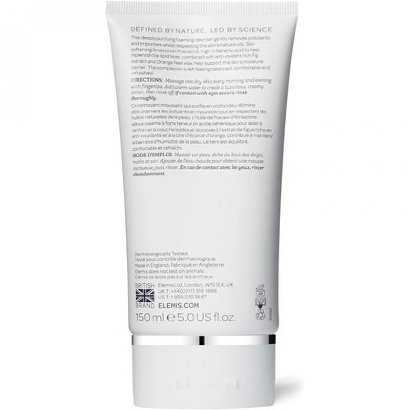 ELEMIS Gentle Foaming Face Wash Purifying and Revitalizing Cream Cleanser with Anti-Oxidants 150ml