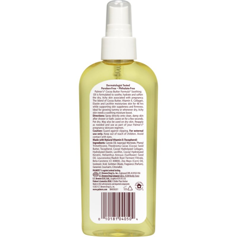 Palmer's Cocoa Butter Formula Soothing Oil for Dry, Itchy Skin 150 ml Huile