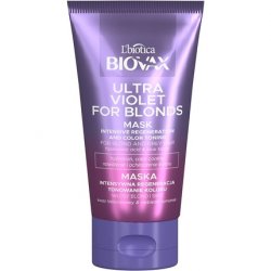 Biovax Ultra Violet Intensive Regenerating Clay Mask for Blonde and Grey Hair 150ml