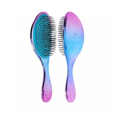Olivia Garden Aurora Blue Detangling Brush for Thick and Medium Hair