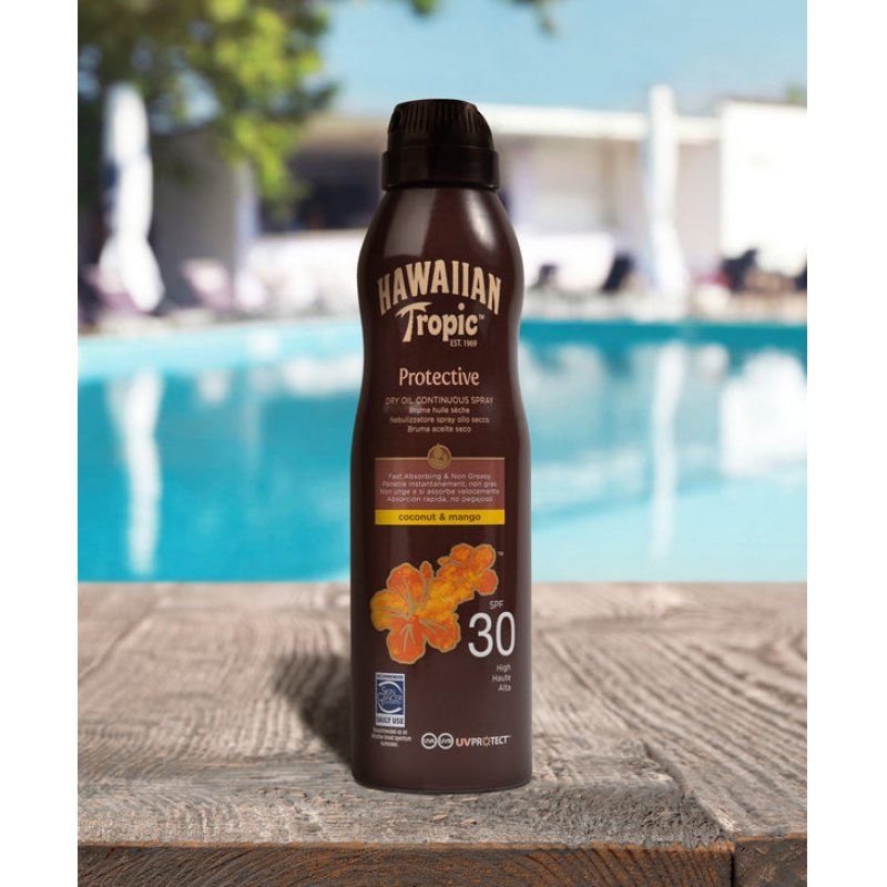 Hawaiian Tropic Argan Oil Sunscreen Spray SPF 30 177ml