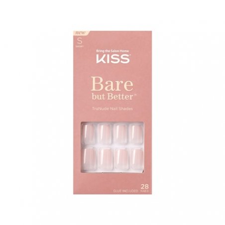 Kiss Bare But Better Short Nude Nails 28 Pieces