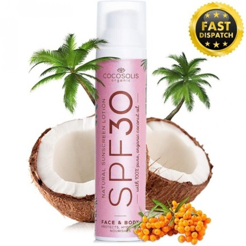 Cocosolis Natural Sunscreen Face & Body Lotion SPF30 100ml