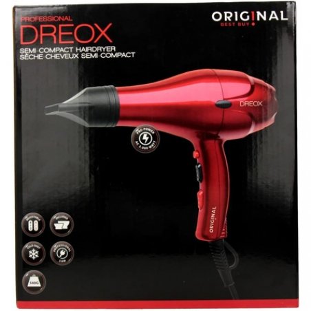 Sinelco France Original Dreox Hair Dryer 2000W Red