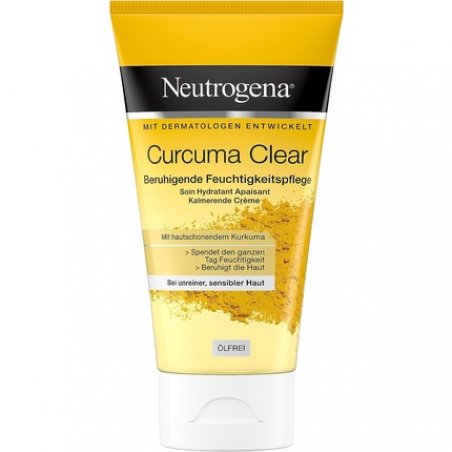 Neutrogena Curcuma Clear Soothing Moisturizer Facial Cream for Blemished and Sensitive Skin 75ml