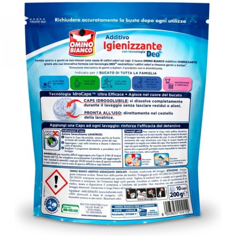 Bonhomme Blanc Idrocaps Cleanser Hypoallergenic 10 Capsules 200g