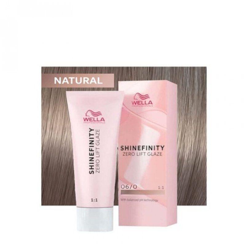 Wella Shinefinity Natural Base 06/0 Dark Natural Blonde 60ml Demi-Permanent Hair Color 60ml