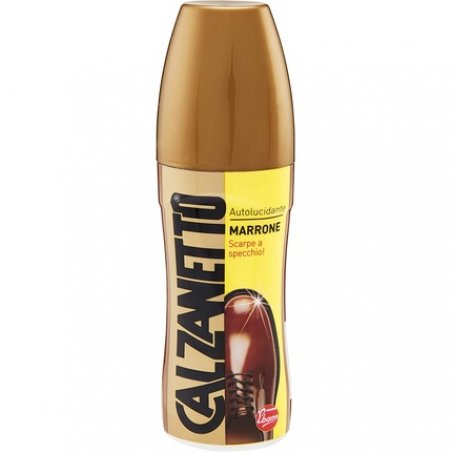 Calzanetto Unisex Adult Self-Shining Shoe Polish Brown 50g