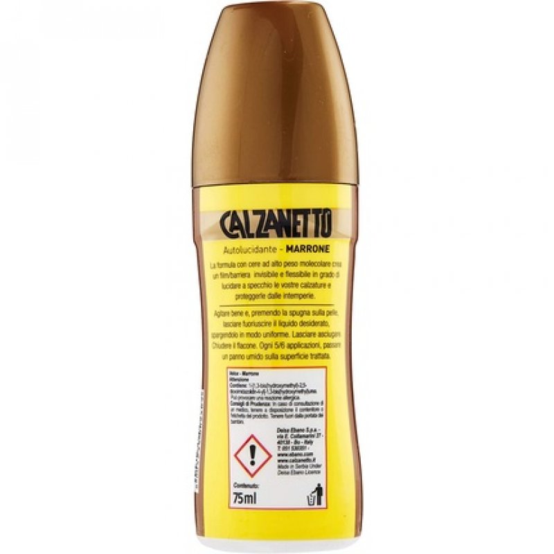 Calzanetto Unisex Adult Self-Shining Shoe Polish Brown 50g