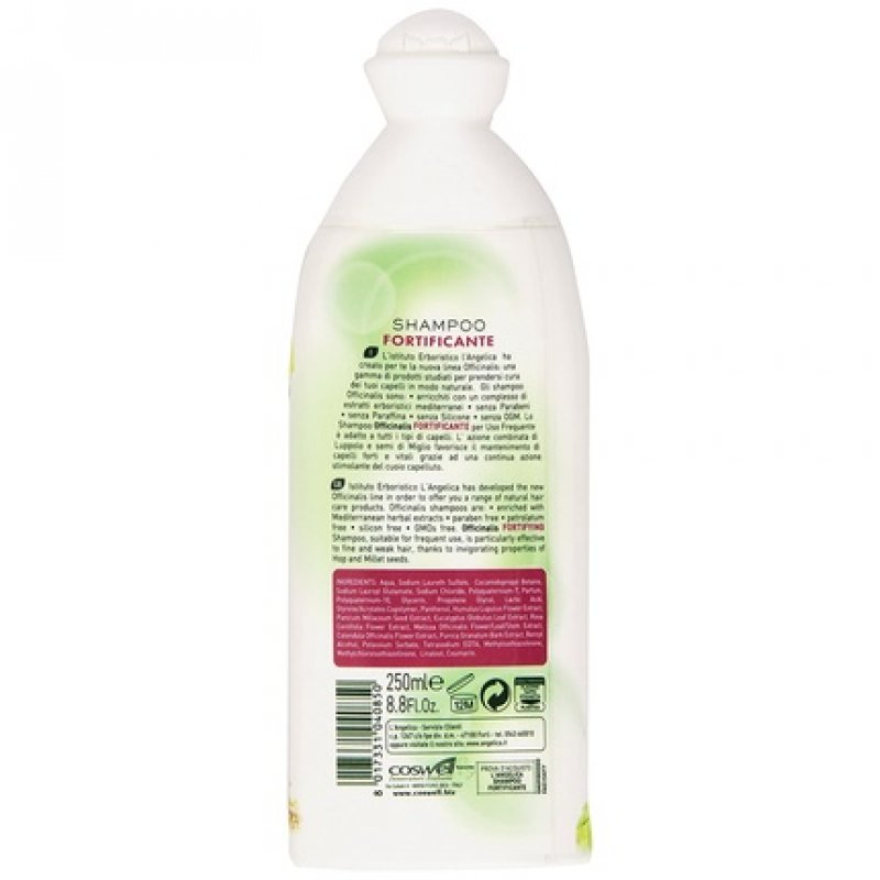L'Angelica Officinalis Shampoo Fortyfing with Hop and Millet Seeds 250ml - 8.45fl.oz