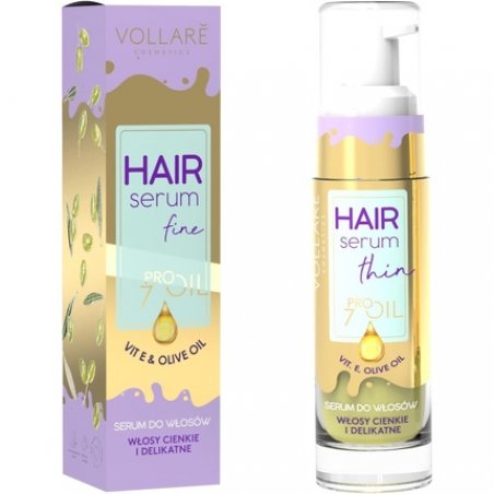 Vollaré Cosmetics Hair Serum 30ml - Enriched with Vitamins E, A, and D for Fine, Delicate, and Volumeless Hair