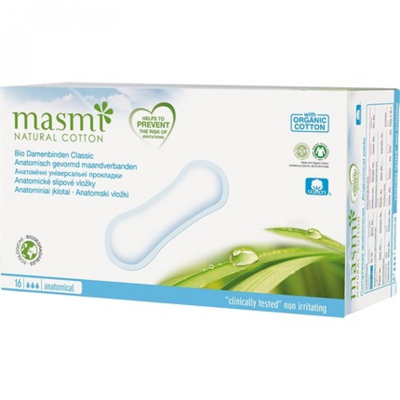 MASMI NATURAL COTTON Bio Classic Women's Pads