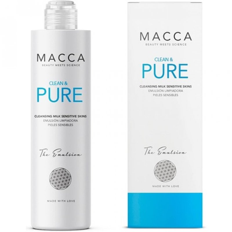 Clean & Pure Sensitive Cleansing Milk Gentle Face Cleanser for Dry and Sensitive Skin 200ml