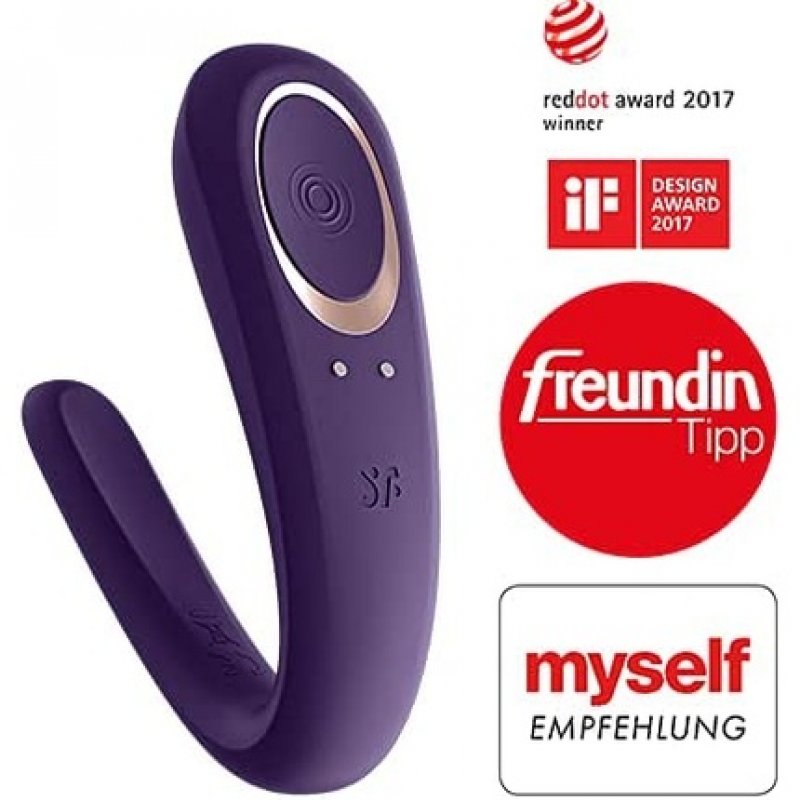 Satisfyer Partner Next Generation Couple's Vibrator with Rechargeable Battery and Waterproof Design (IPX7)