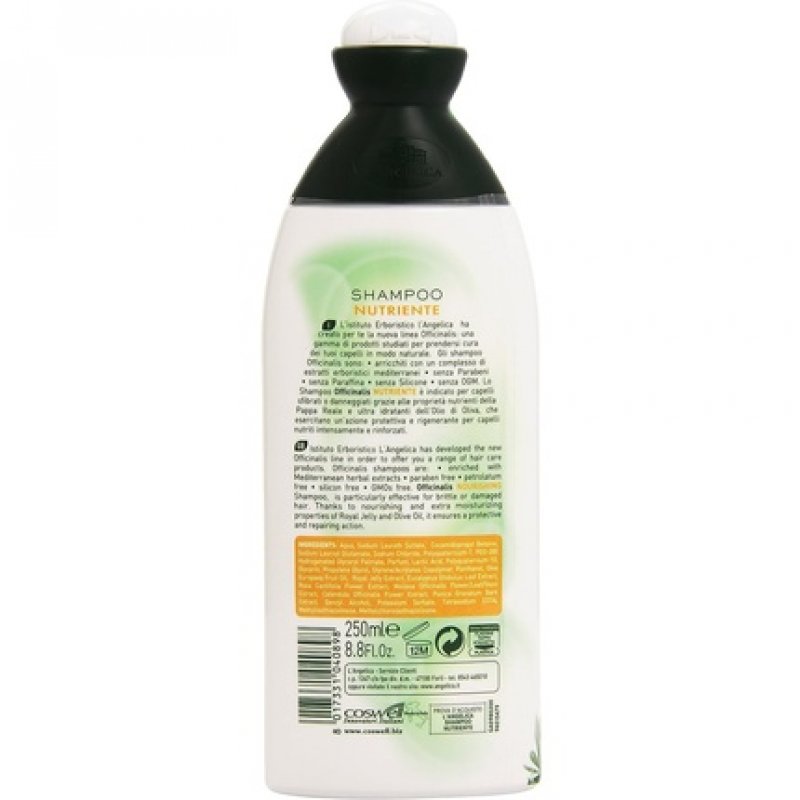 L'Angelica Nourishing Shampoo with Royal Jelly and Olive Oil 250ml