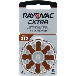 Rayovac Extra 312 High Performance Zinc Air Hearing Aid Batteries