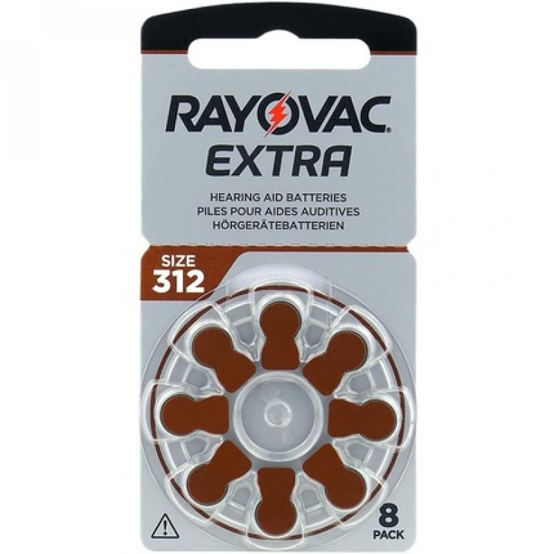 Rayovac Extra 312 High Performance Zinc Air Hearing Aid Batteries