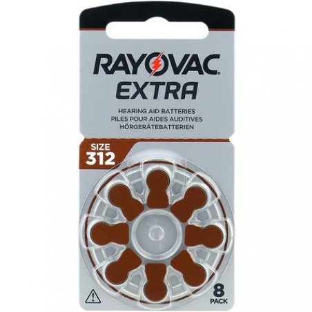Rayovac Extra 312 High Performance Zinc Air Hearing Aid Batteries