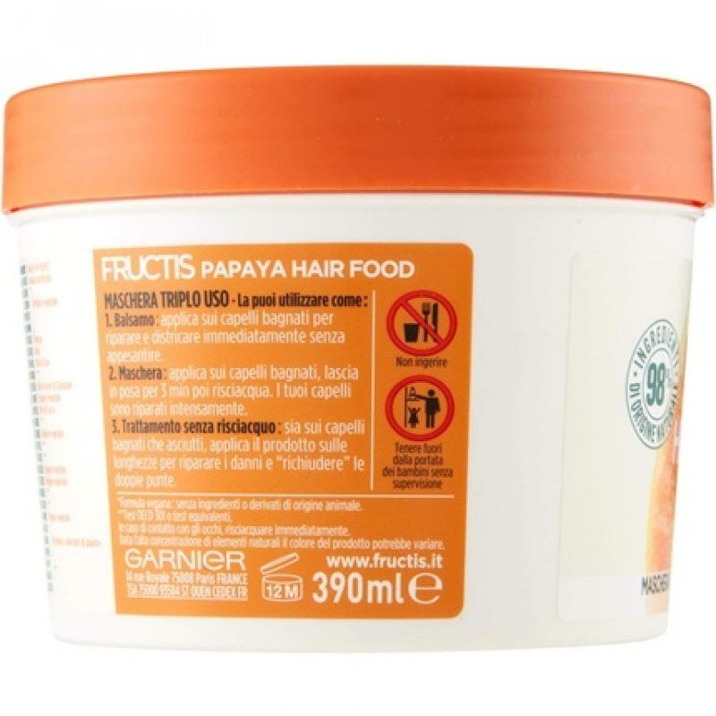 Fructis Papaya Repair Hair Mask 390ml